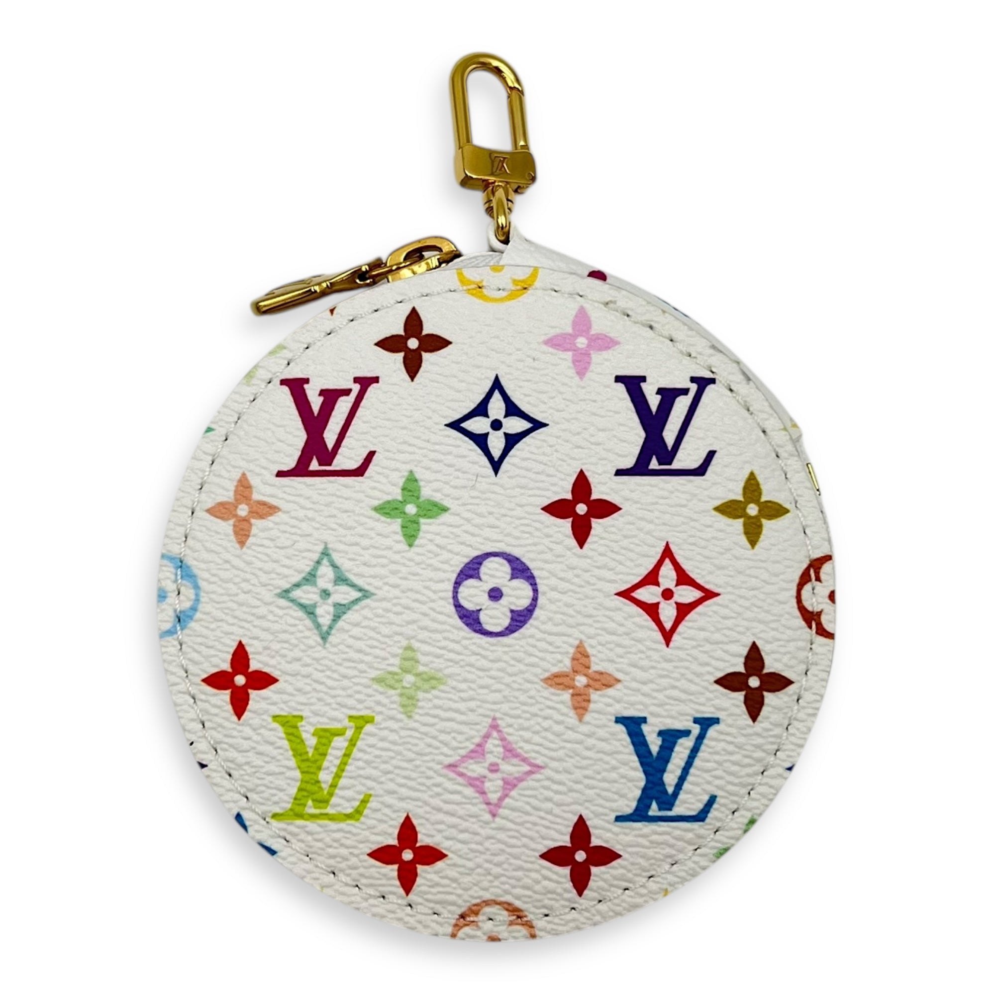 Marellini Shoulder Bag White in Epi Leather, Gold hardware
