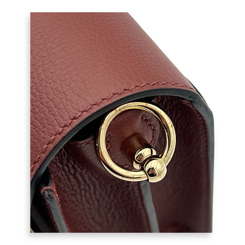 Roulis Red in Evercolor, Gold hardware