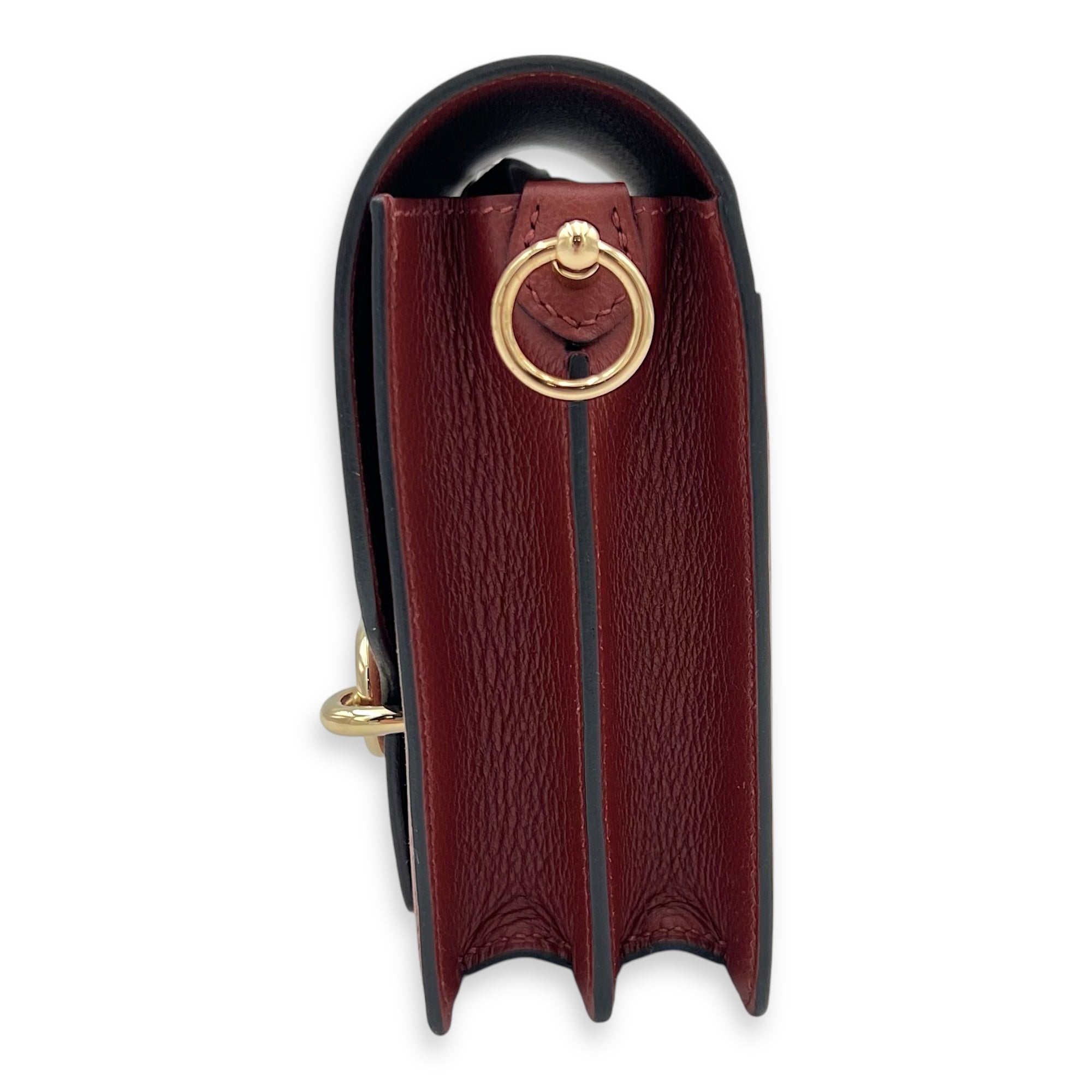 Roulis Red in Evercolor, Gold hardware