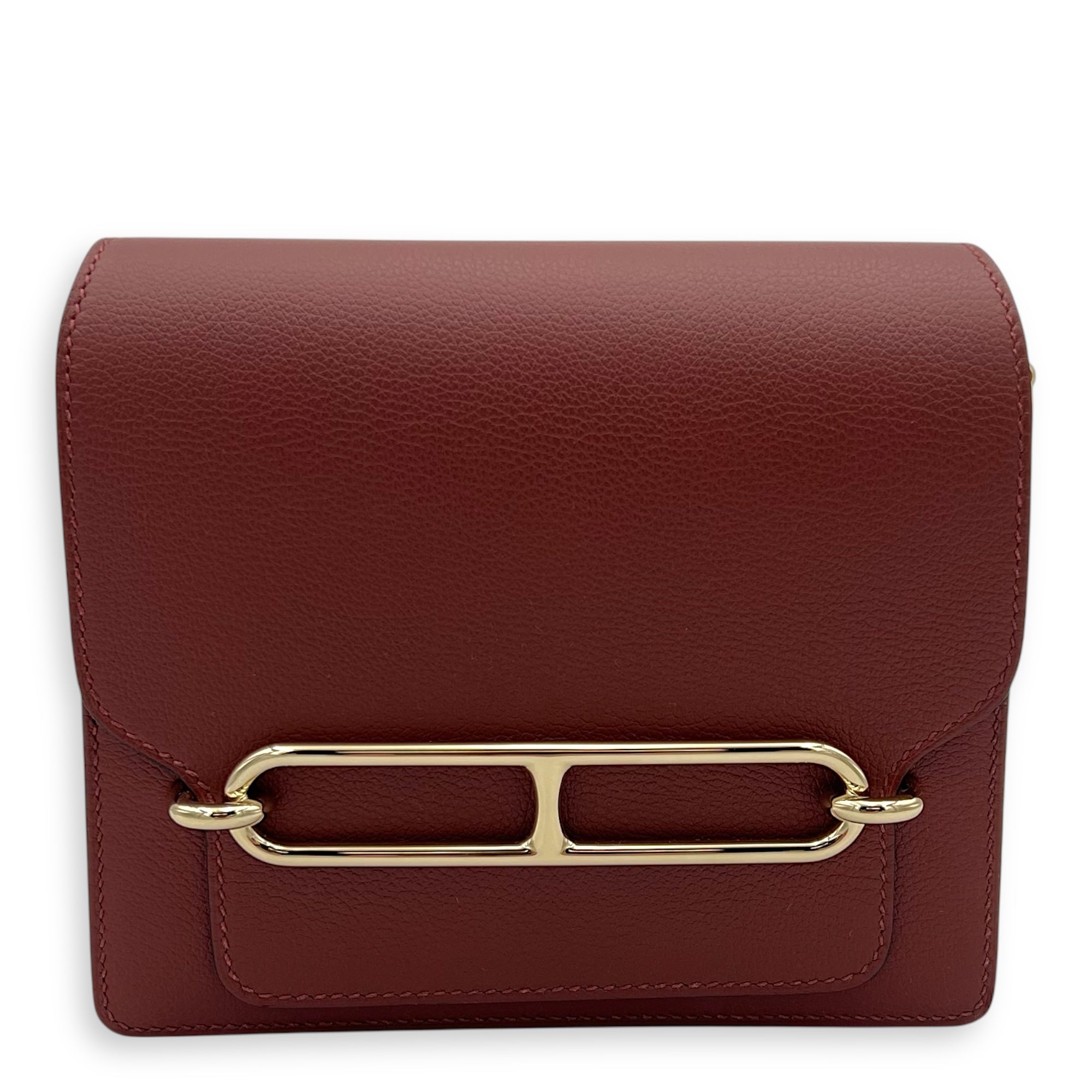 Roulis Red in Evercolor, Gold hardware