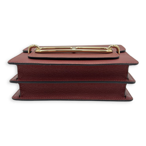 Roulis Red in Evercolor, Gold hardware