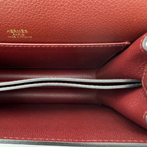 Roulis Red in Evercolor, Gold hardware