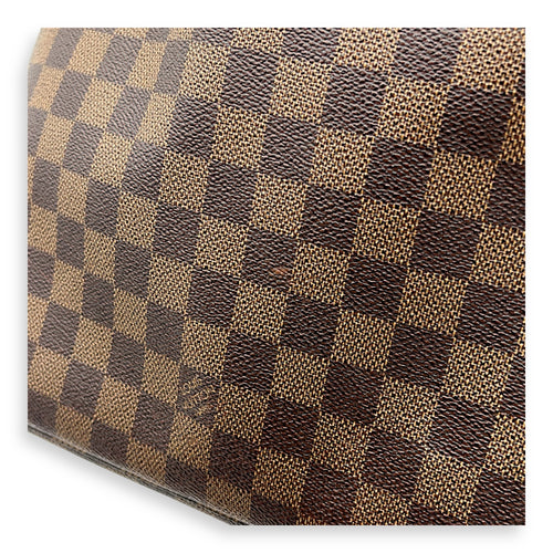 Neverfull MM Brown Tote Bag in Coated Canvas, Gold hardware