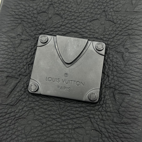 S-lock Vertical Wearable Wallet Shoulder Bag Black in Taurillon Leather, Black hardware