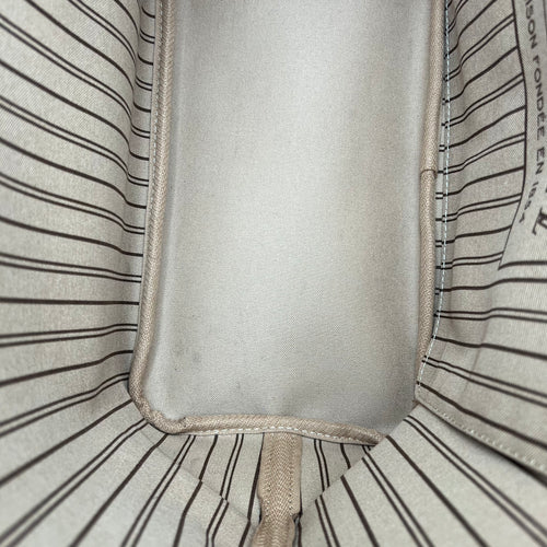 Neverfull Tote Bag Brown in Monogram Coated Canvas, Gold hardware