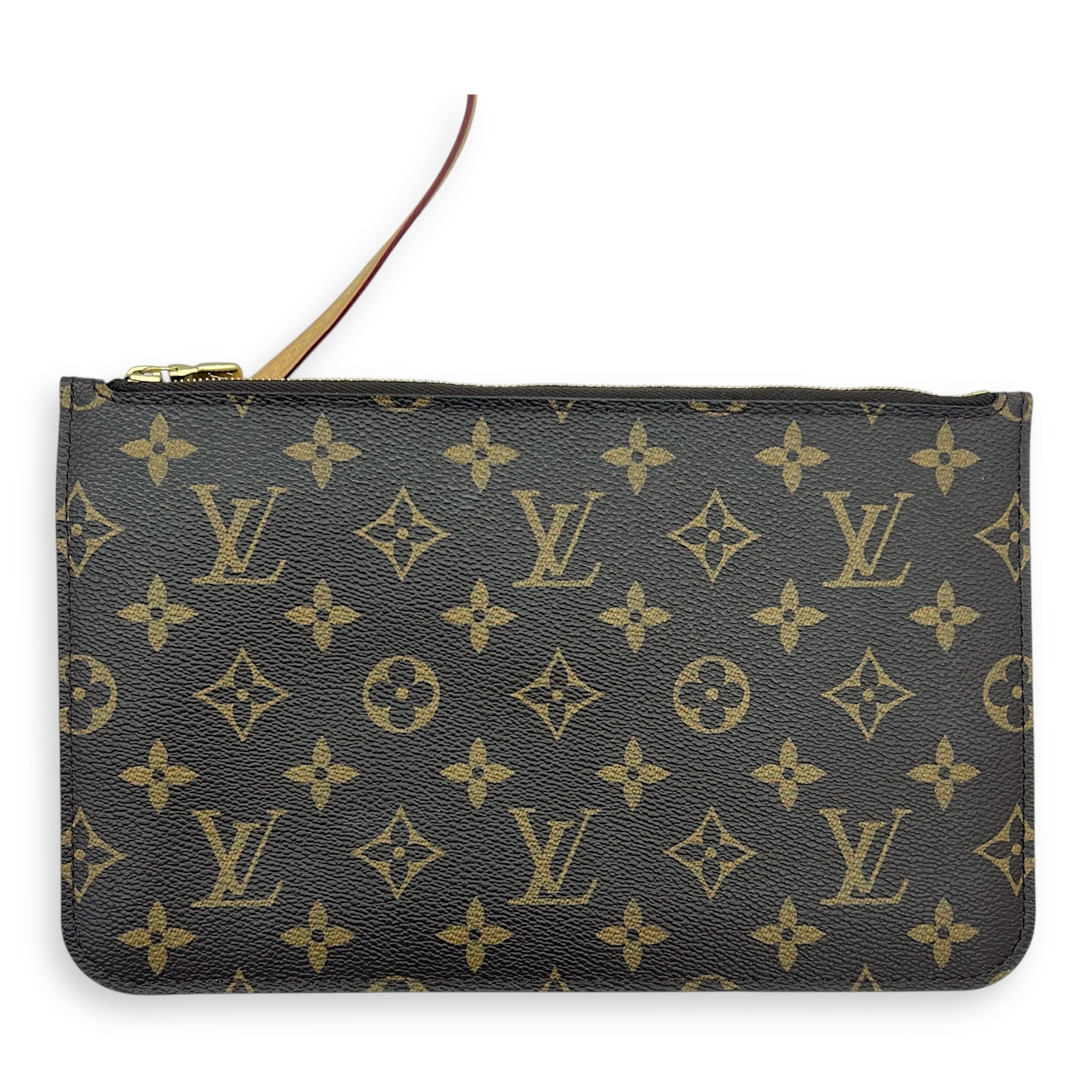 Neverfull Tote Bag Brown in Monogram Coated Canvas, Gold hardware