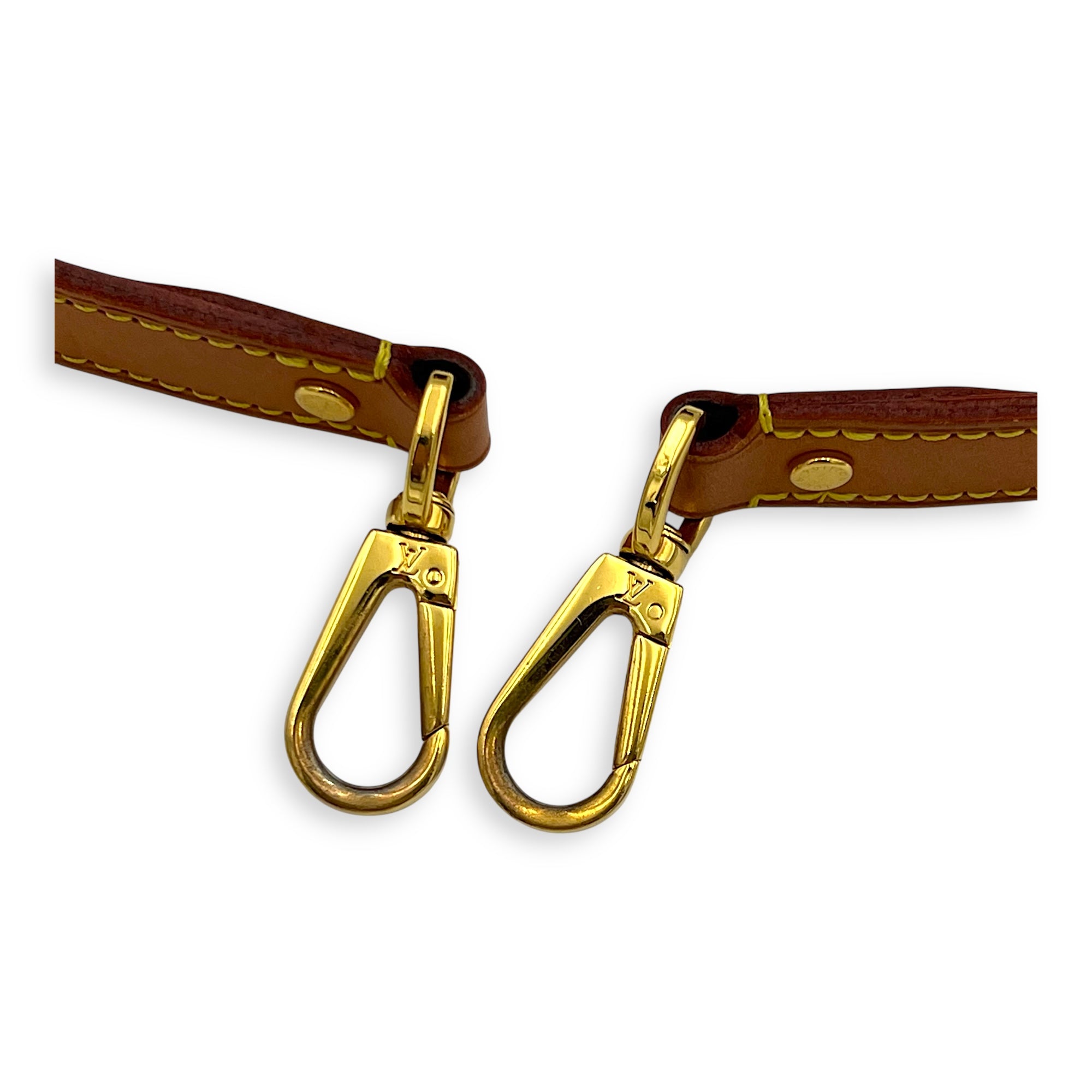 Duffle Shoulder Bag Brown in Monogram Coated Canvas, Gold hardware