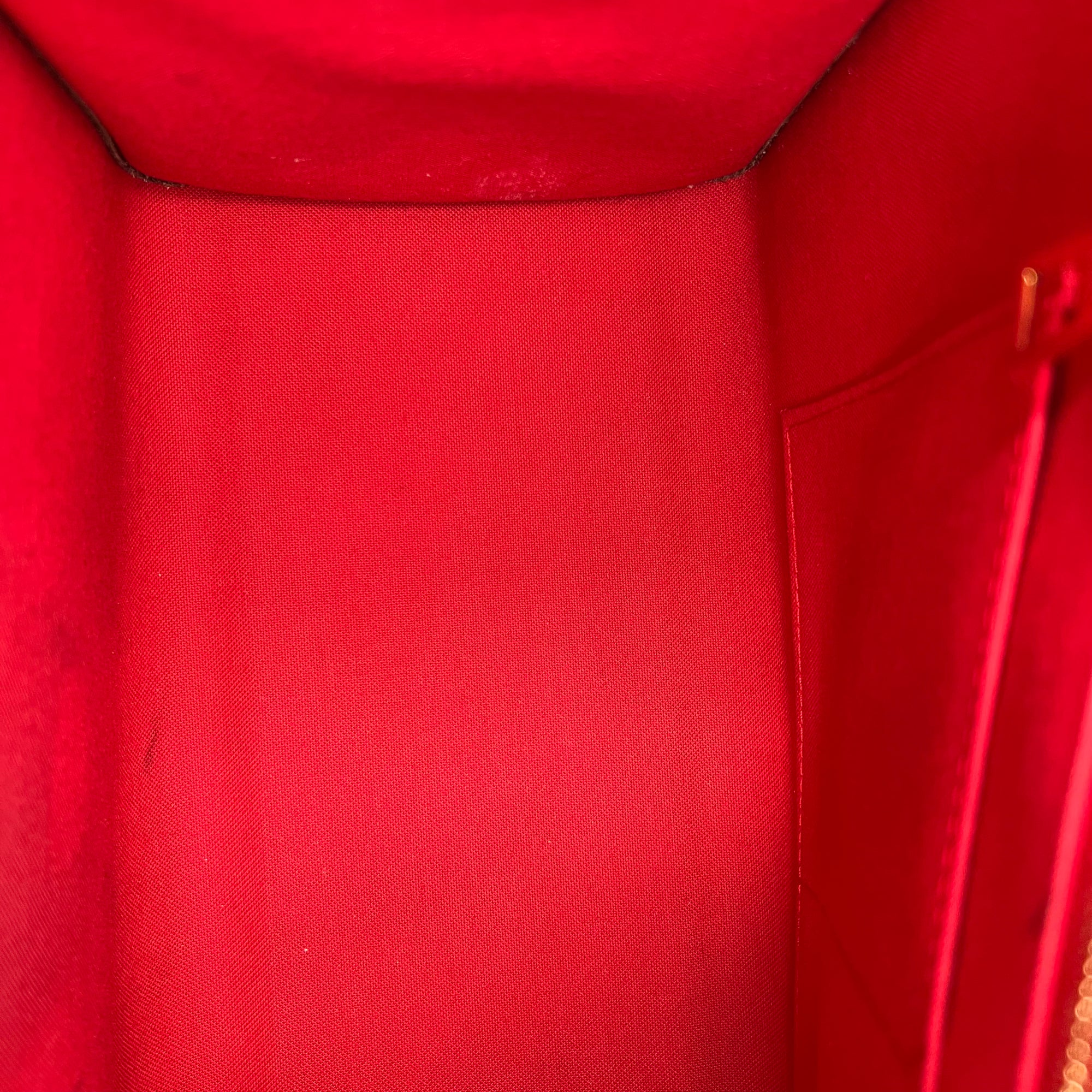 OnTheGo MM Brown Tote Bag in Monogram Coated Canvas, Gold hardware