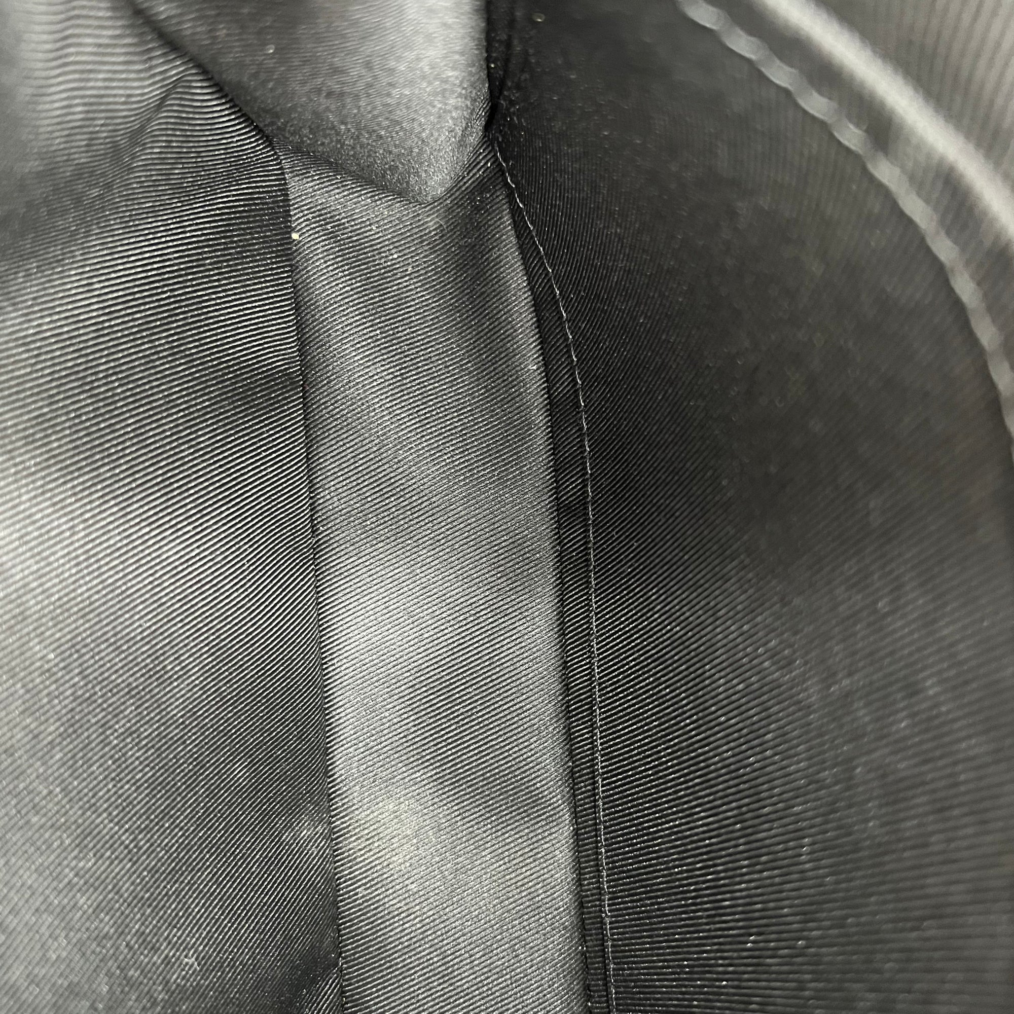 Trio Messenger Bag Blue in Calfskin, Black hardware