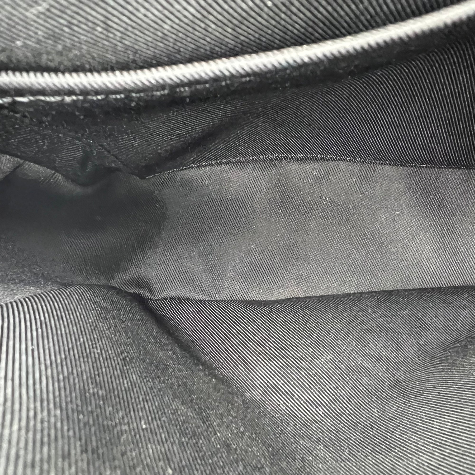 District Shoulder Bag Black in Monogram Coated Canvas, Silver hardware