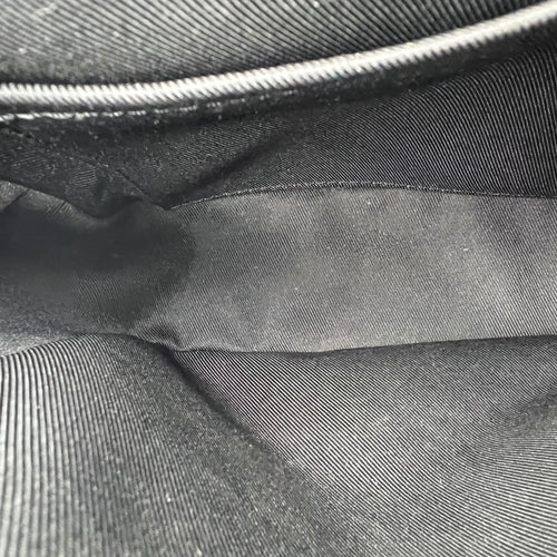 District Shoulder Bag Black in Monogram Coated Canvas, Silver hardware