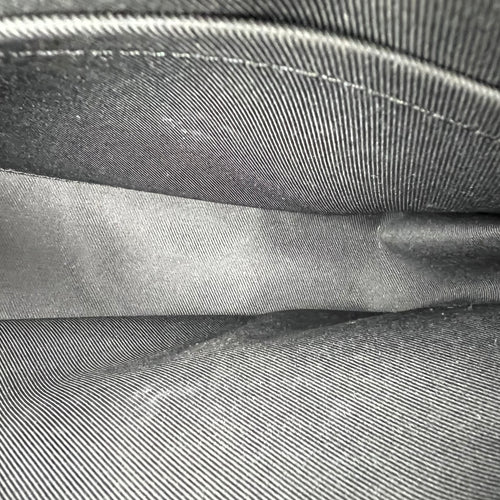 District Shoulder Bag Black in Monogram Coated Canvas, Silver hardware