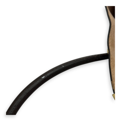 Kensington Top Handle Bag Brown in Coated Canvas, Gold hardware