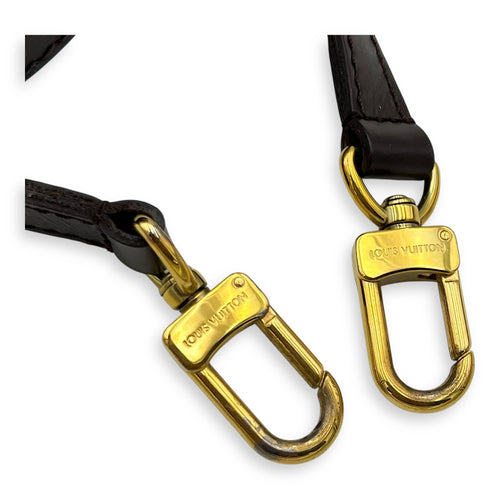 Kensington Top Handle Bag Brown in Coated Canvas, Gold hardware