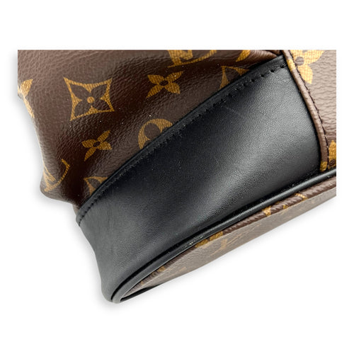 Christopher Backpack Brown in Monogram Coated Canvas, Silver hardware