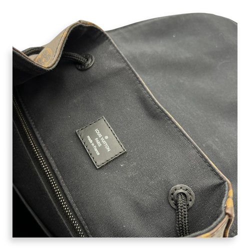 Christopher Backpack Brown in Monogram Coated Canvas, Silver hardware