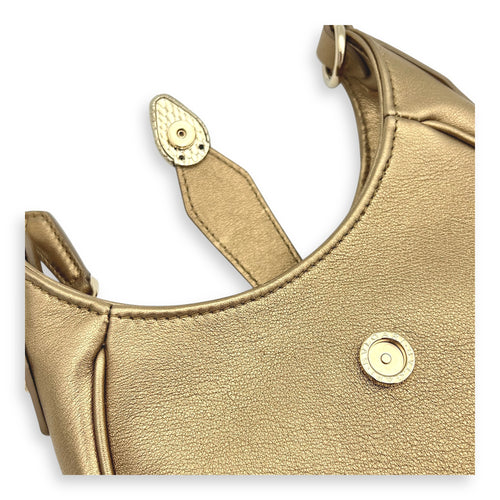SERPENTI CRESCENT ELLIPSE Shoulder Bag Gold in Calfskin, Gold hardware