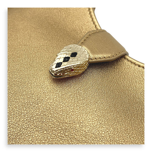 SERPENTI CRESCENT ELLIPSE Shoulder Bag Gold in Calfskin, Gold hardware