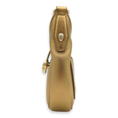 SERPENTI CRESCENT ELLIPSE Shoulder Bag Gold in Calfskin, Gold hardware