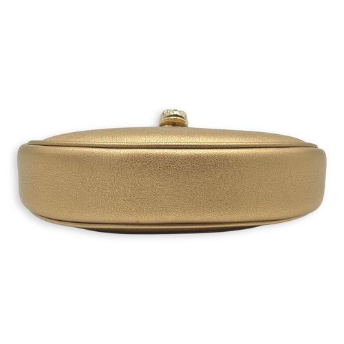 SERPENTI CRESCENT ELLIPSE Shoulder Bag Gold in Calfskin, Gold hardware