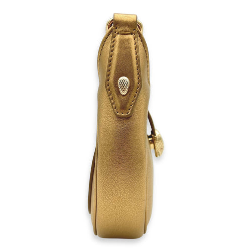 SERPENTI CRESCENT ELLIPSE Shoulder Bag Gold in Calfskin, Gold hardware