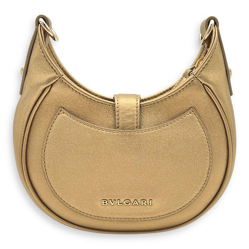 SERPENTI CRESCENT ELLIPSE Shoulder Bag Gold in Calfskin, Gold hardware