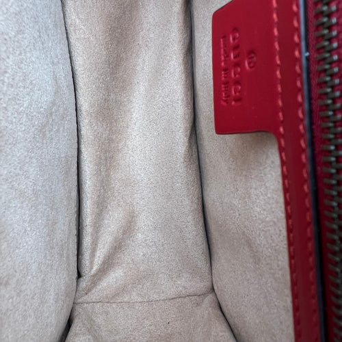 Queen Margaret Shoulder Bag Multi-colour in Calfskin, Gold hardware