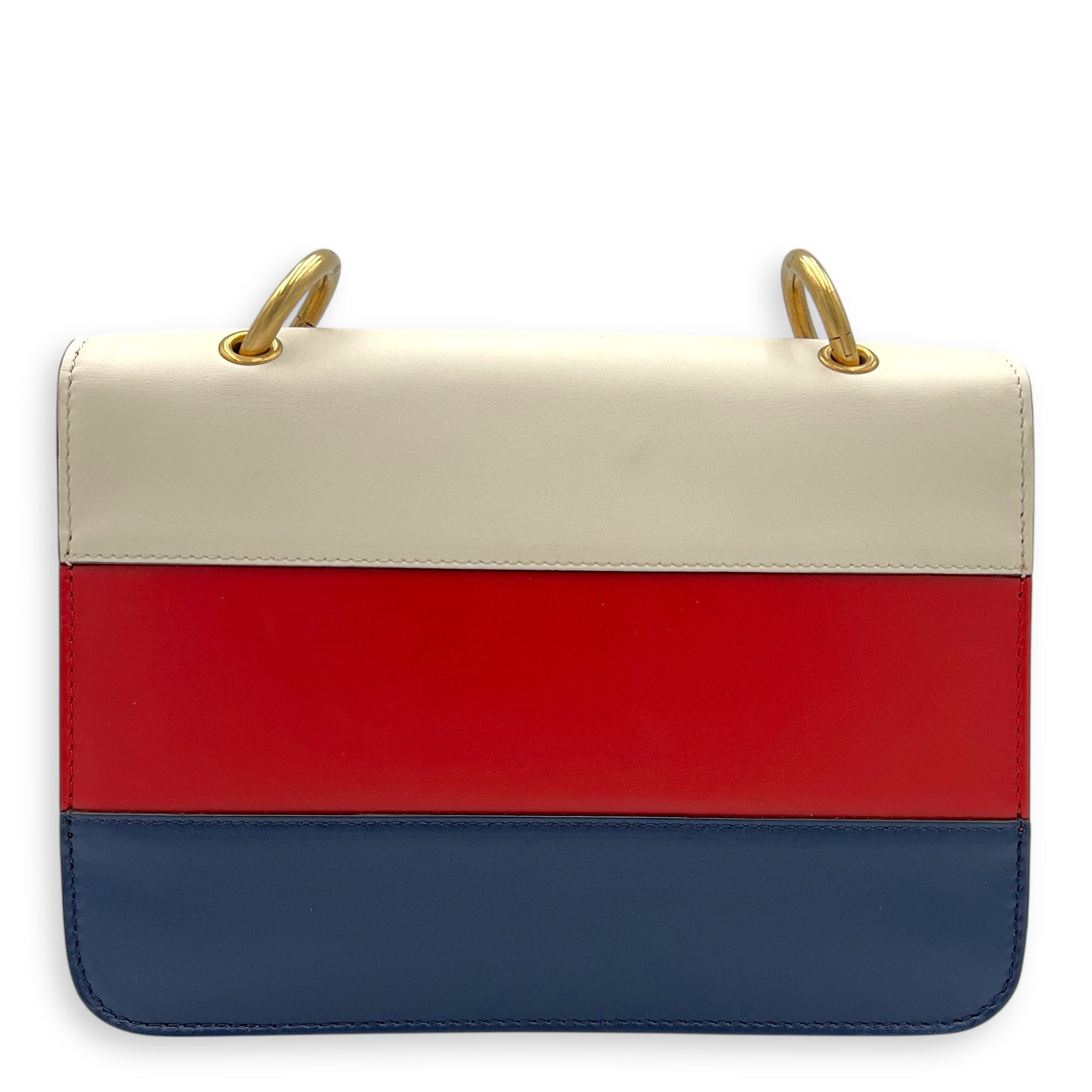 Queen Margaret Shoulder Bag Multi-colour in Calfskin, Gold hardware