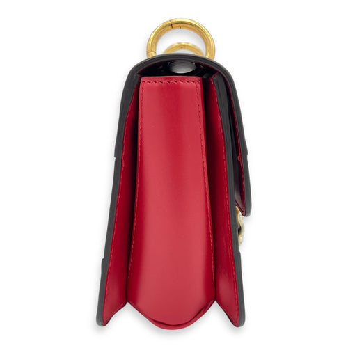 Queen Margaret Shoulder Bag Multi-colour in Calfskin, Gold hardware