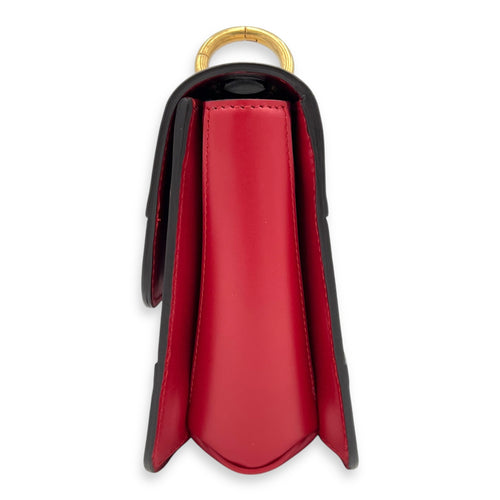 Queen Margaret Shoulder Bag Multi-colour in Calfskin, Gold hardware