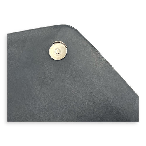 Loulou Shoulder Bag Black in Calfskin, Silver hardware