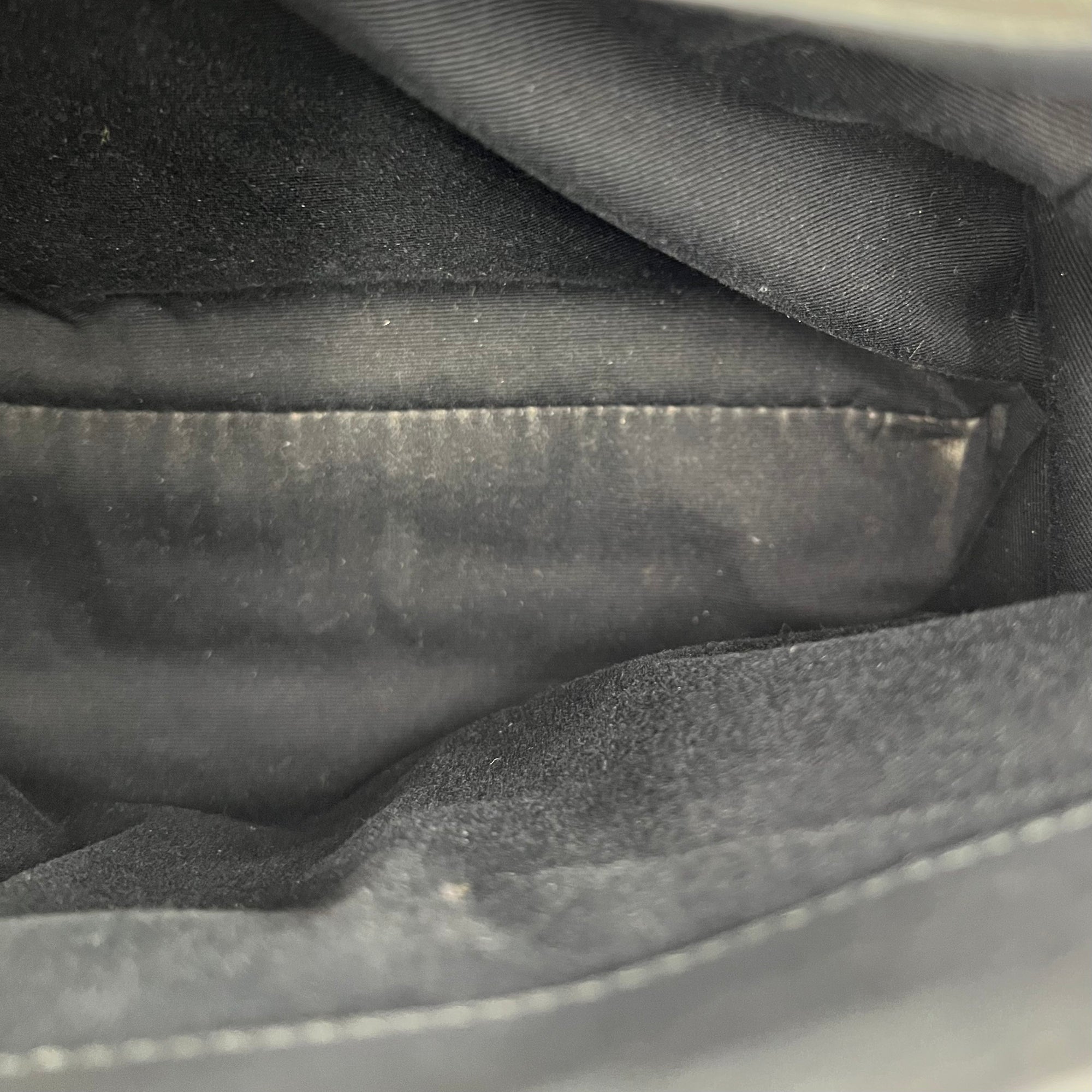 Loulou Shoulder Bag Black in Calfskin, Silver hardware