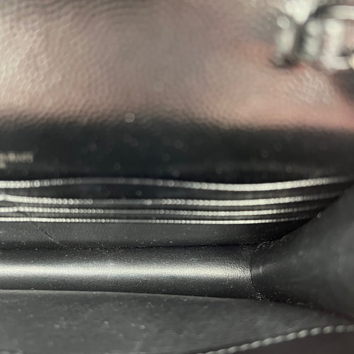 Cassandre Wallet On Chain Black in Caviar Leather, So Black hardware