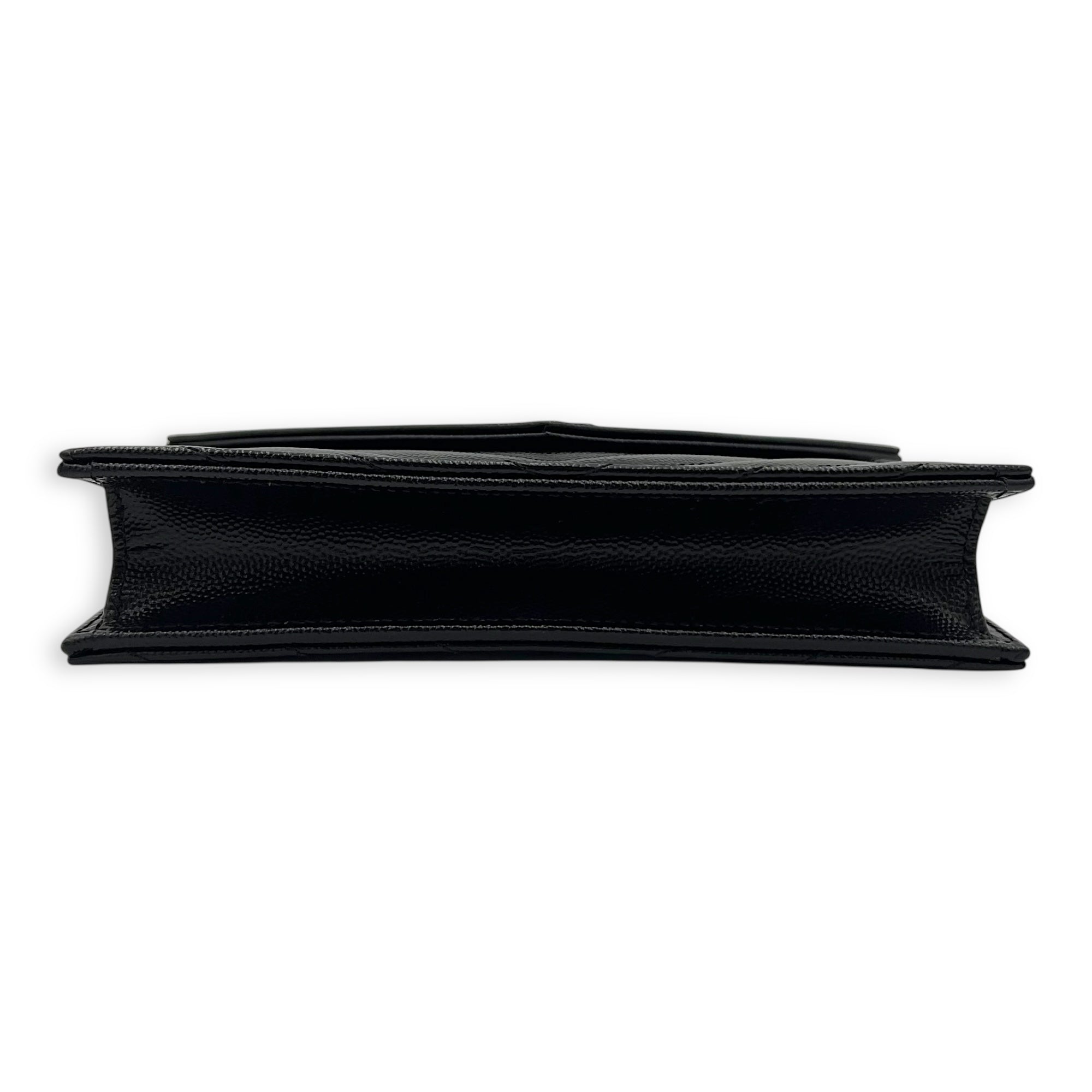 Cassandre Wallet On Chain Black in Caviar Leather, So Black hardware