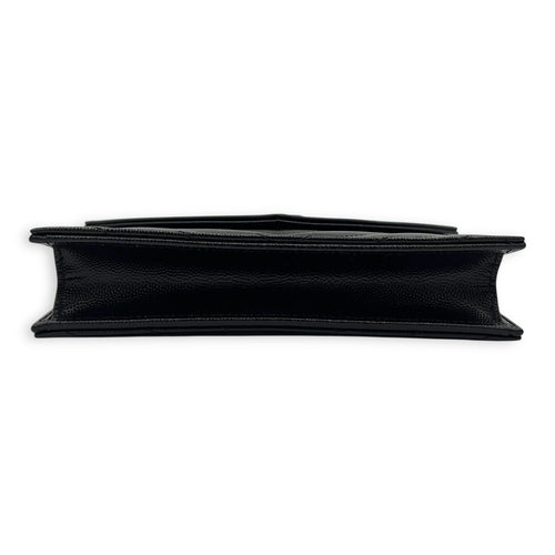 Cassandre Wallet On Chain Black in Caviar Leather, So Black hardware