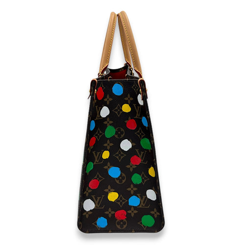 OnTheGo Tote Bag x Yayoi Kusama in Monogram Coated Canvas, Gold hardware