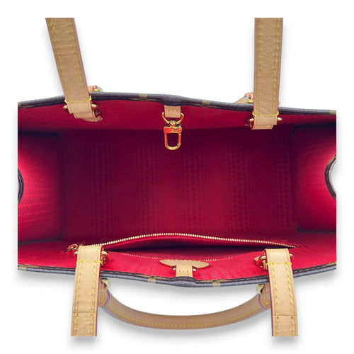 OnTheGo Tote Bag x Yayoi Kusama in Monogram Coated Canvas, Gold hardware