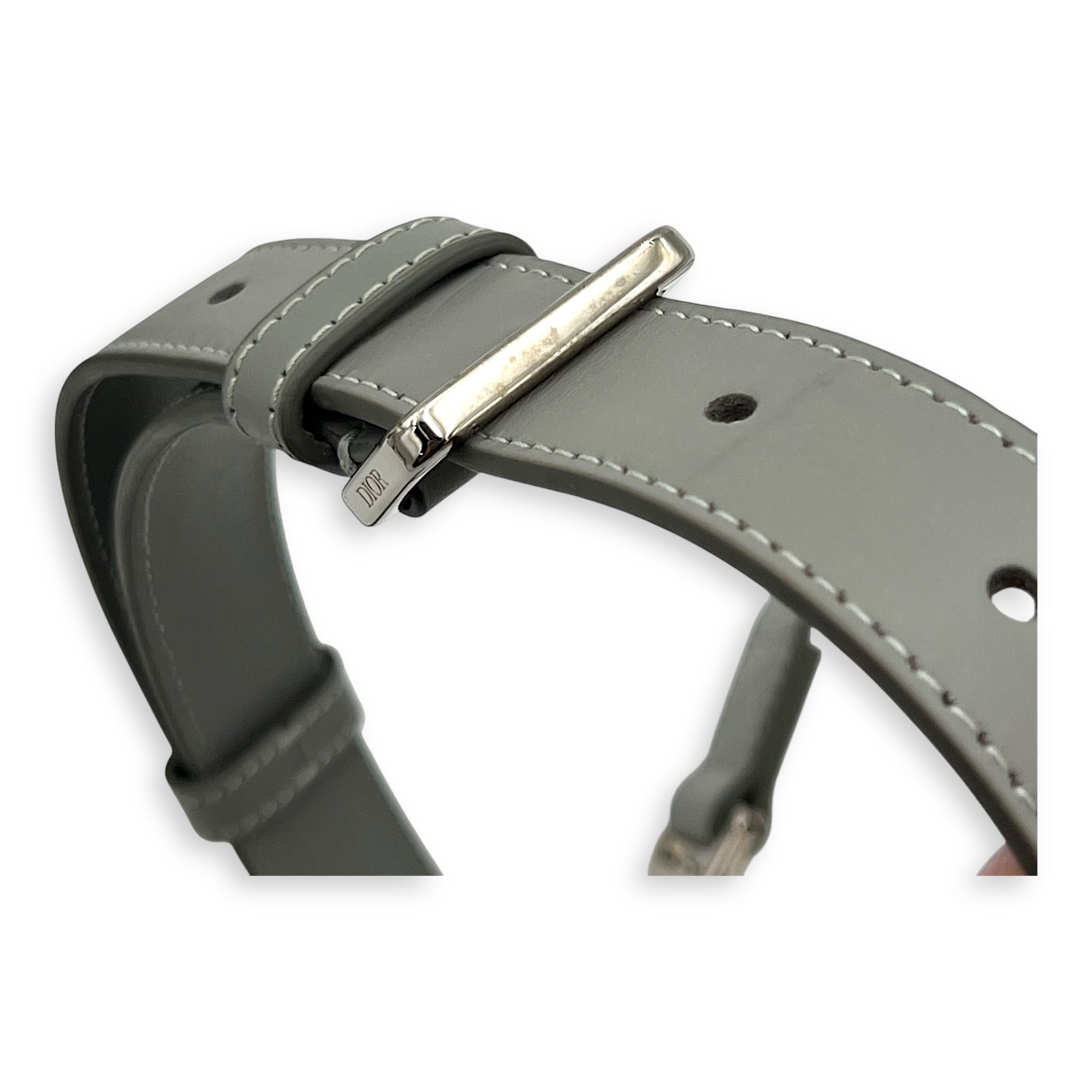 HIt the Road Messenger Grey in Coated Canvas, Silver hardware