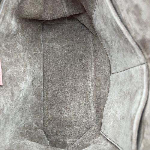 Lockit Top Handle Bag MM Pink in Calfskin, Silver hardware