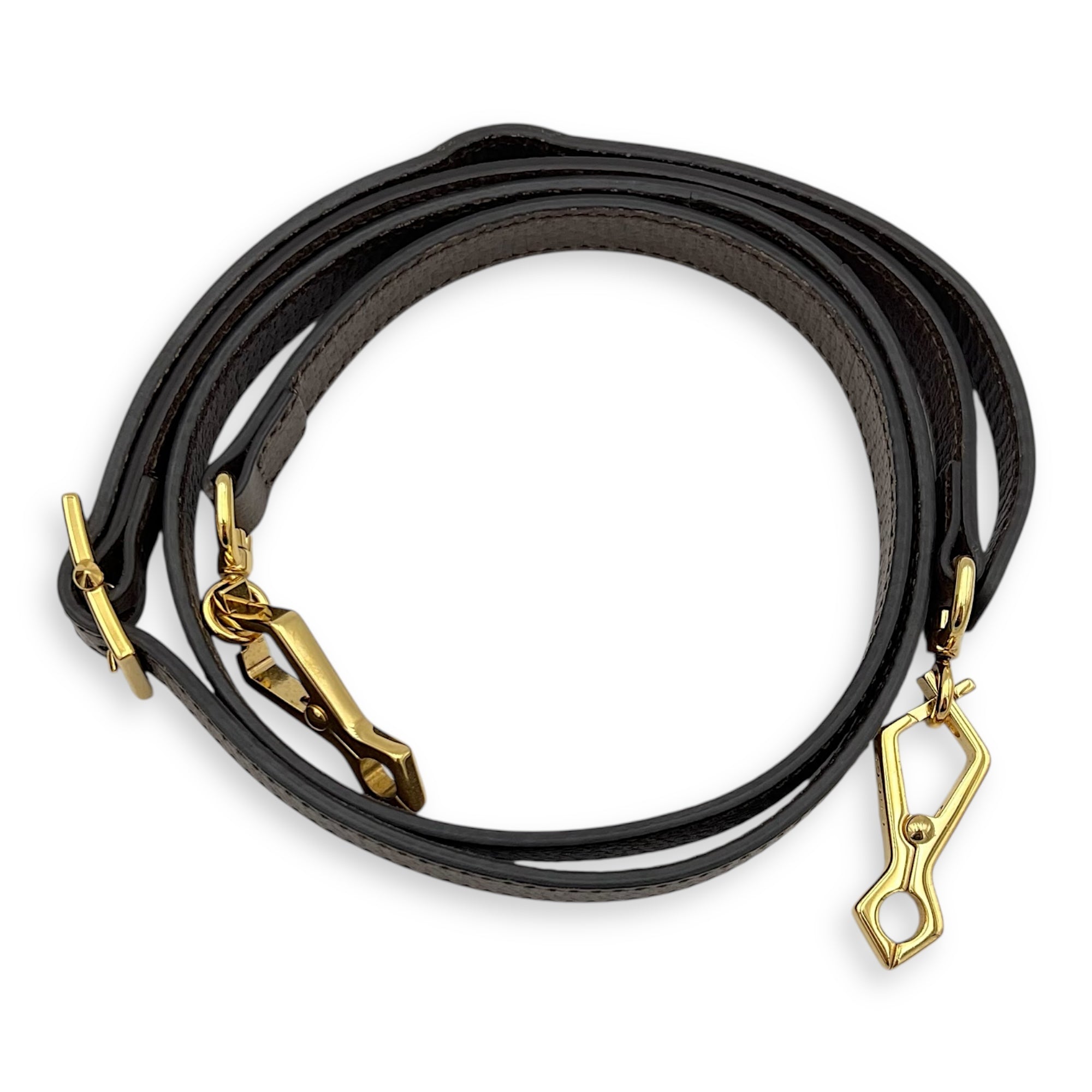 Ophidia Top Handle Bag Brown in Coated Canvas, Gold hardware