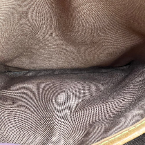 Vavin Top Handle Bag Brown in Monogram Coated Canvas, Gold hardware