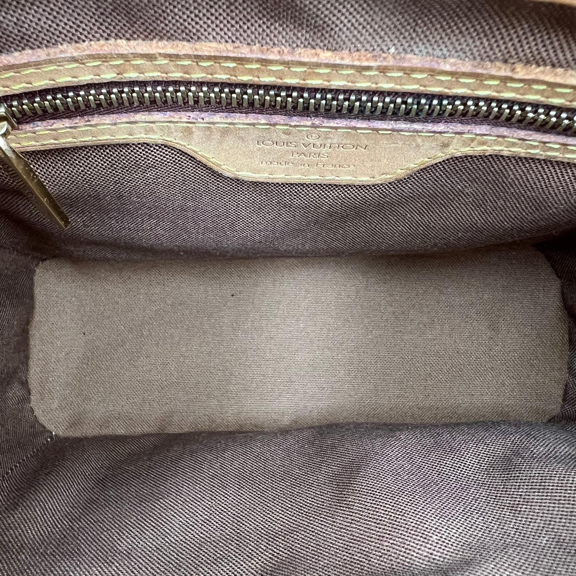 Vavin Top Handle Bag Brown in Monogram Coated Canvas, Gold hardware