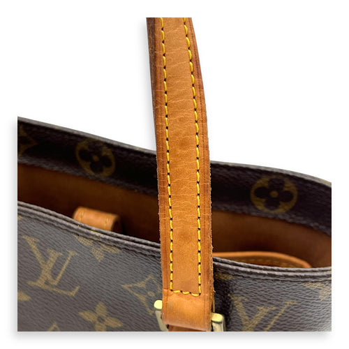 Vavin Top Handle Bag Brown in Monogram Coated Canvas, Gold hardware