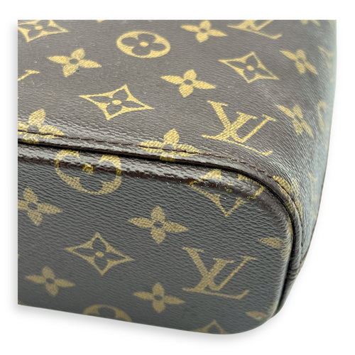 Vavin Top Handle Bag Brown in Monogram Coated Canvas, Gold hardware