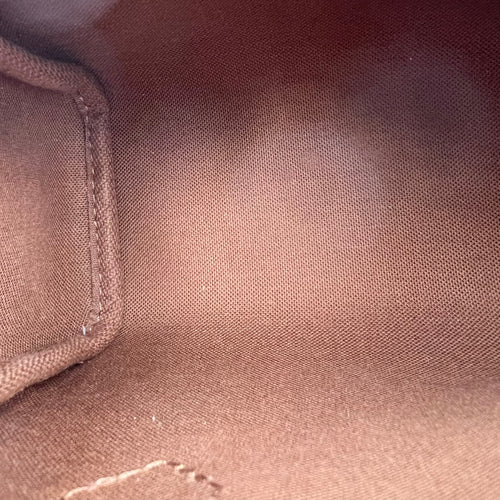 Speedy Crossbody Bag Nano Brown in Monogram Coated Canvas, Gold hardware