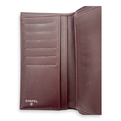 CC Wallet Black in Caviar Leather, Silver hardware