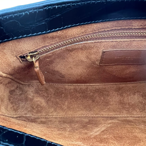 Le 5 A 7 Shoulder Bag Medium Black in Calfskin, Gold hardware