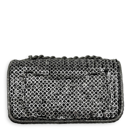 CC Shoulder Bag Silver in Sequins, Silver hardware