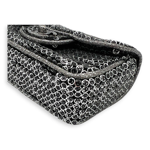 CC Shoulder Bag Silver in Sequins, Silver hardware