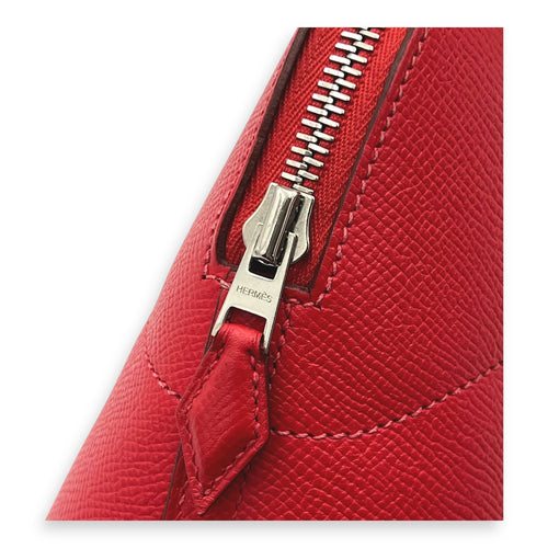 Bolide Red in Epsom, Silver hardware